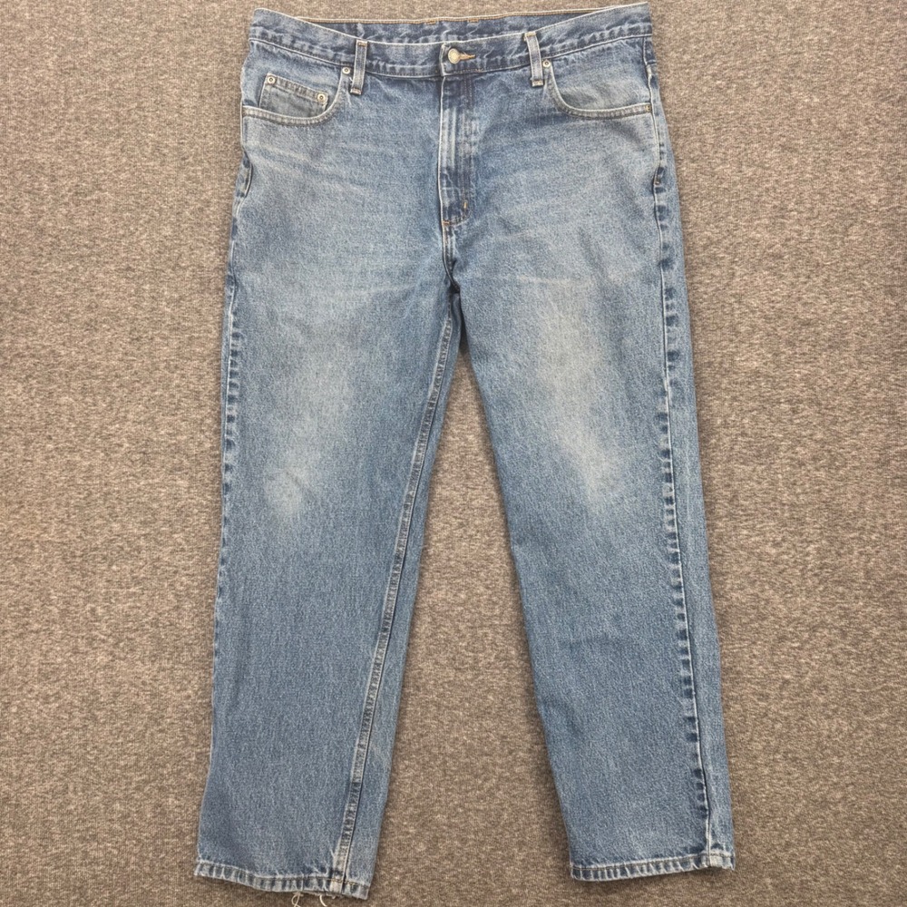 Members‎ Mark  Mens Straight Leg Blue Denim Jeans Medium Wash 38x29 Casual